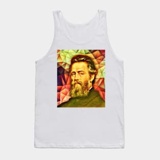 Herman Melville Snowy Portrait | Herman Melville Artwork 9 Tank Top